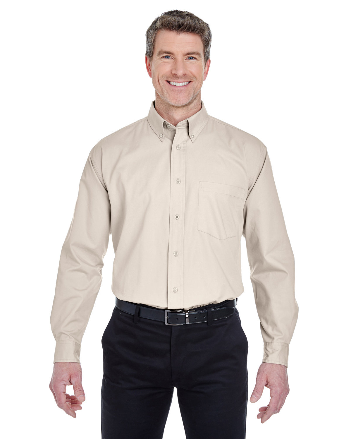 Ultra club - Men's Tall whisper twill shirt - style 8975T